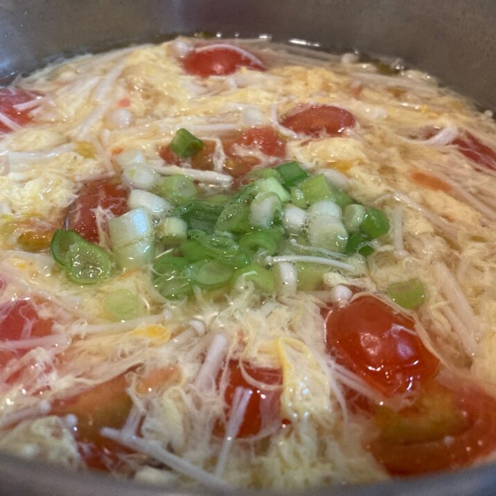 卵たっぷりトマト入り中華スープ♡